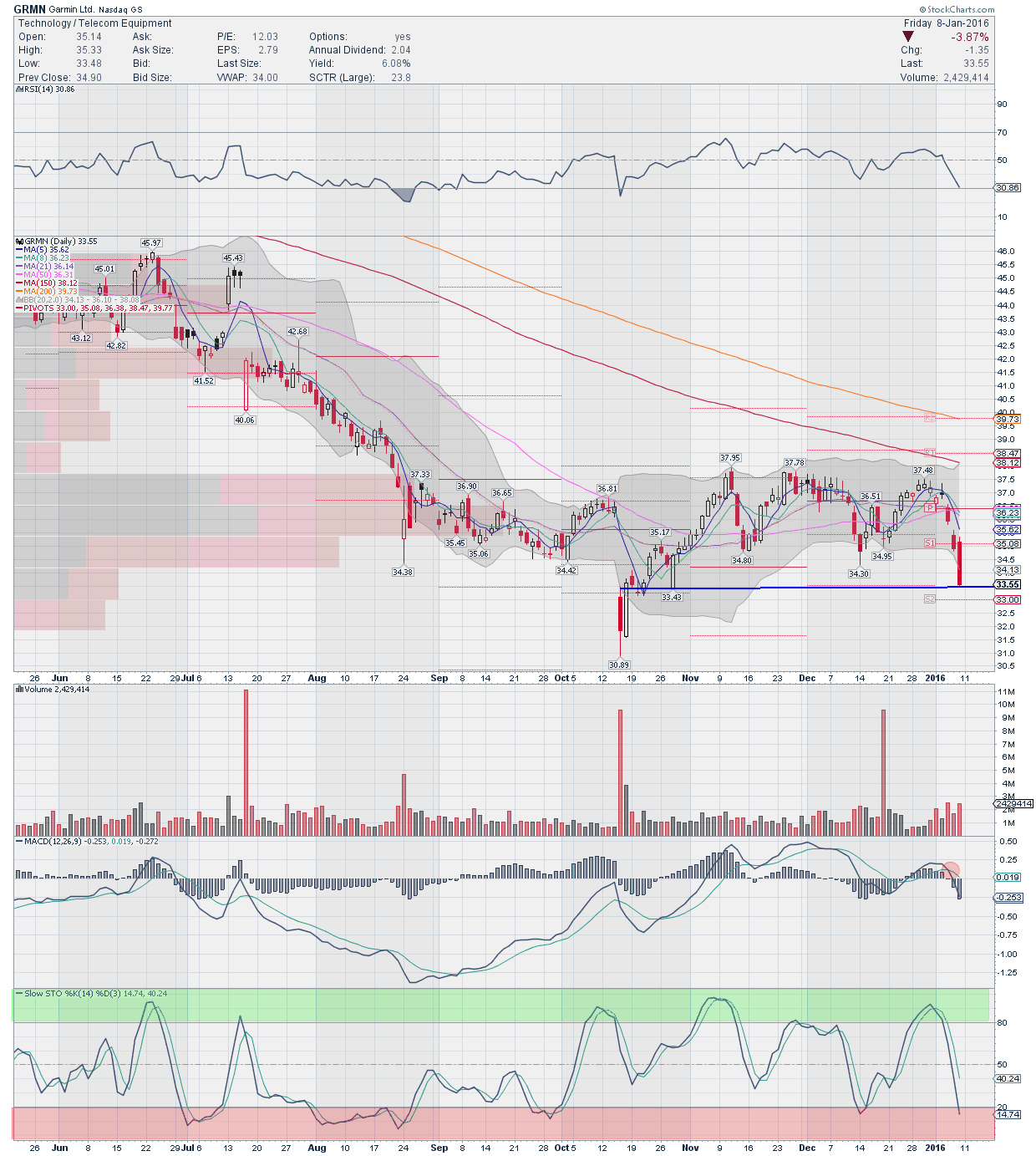 Garmin Stock Chart