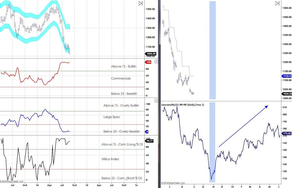 COT Report Analysis Soybeans 2014