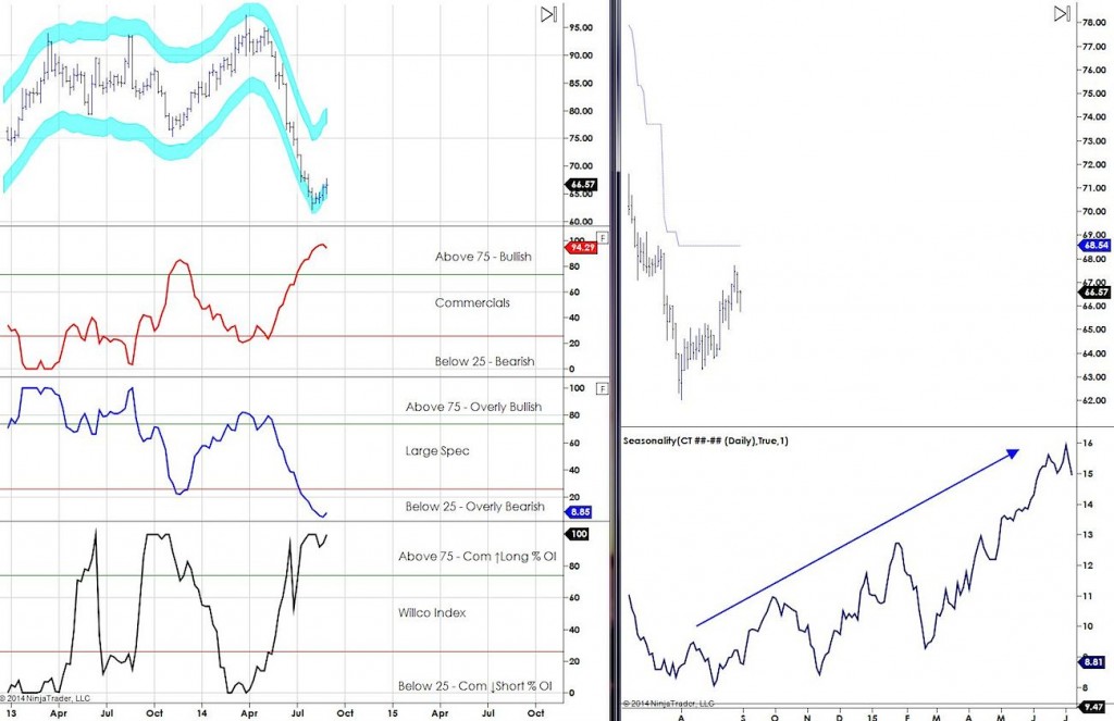 COT Report Cotton Futures 2014 Chart