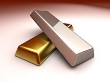 gold and silver bullion bars