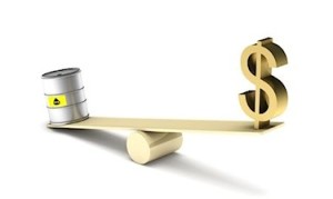 gold vs crude oil weigh scale