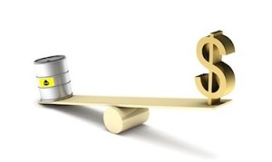 gold vs crude oil weigh scale