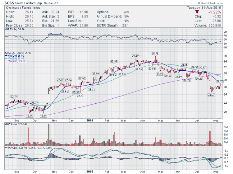 scss stock chart bearish trading setups august 12