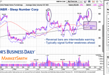 When Stocks Flash a Reversal of Fortune snbr sleep number corp stock price reversal chart analysis november