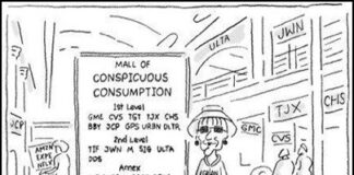ETF Insights: Did You Know This About $XRT and $TLT? shopping mall investing comic funny image