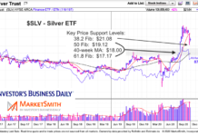 Silver ETF (SLV) Price Decline Buy Support Levels silver etf slv price chart decline pullback fibonacci support image