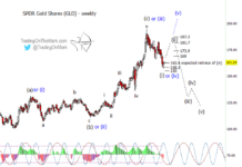 Expect A Gold Bounce That Could Turn Into More gld gold etf elliott wave forecast chart price targets years 2021 2022