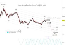 Is The Euro Currency Nearing A Big Decline? fxe euro currency etf elliott wave forecast lower chart year 2021