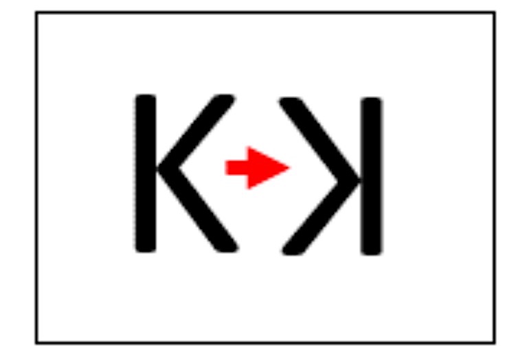 backward k economic symbol image