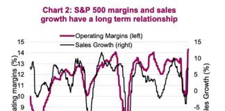Peak Margins: Will Inflationary Costs Ding Earnings? sp 500 index corporate earnings record margins data chart year 2021