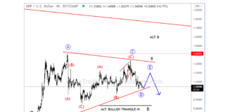 Ripple and Bitcoin Cash Elliott Wave Cycles Point to a Bounce xrp ripple crypto currency elliott wave trading analysis image
