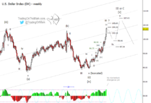 US Dollar Overheated, Time For Consolidation (Elliott wave analysis) us dollar index elliott wave forecast peak year 2022