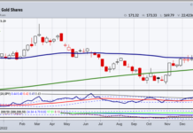 Mish: Gold is the Featured Pick of 2023 gld gold etf trading price reversal important january chart image