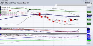 Treasury Bonds Island Bottom and a Signal of Market Chaos tlt treasury bond etf rally higher this week price chart