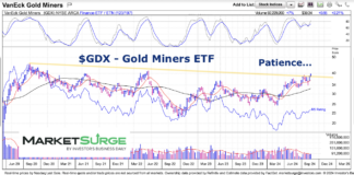 Will Gold Rush Lead To Miners (GDX) Breakout? gdx gold miners etf trading breakout higher chart september