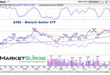 Biotech Sector ETF Struggling at Key Price Resistance xbi biotech sector etf trading price resistance chart september