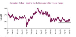 The U.S. Dollar, Loonie and the Hedge Conundrum canadian dollar loonie trading volatility comparison us dollar currency chart october