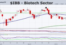 Biotechnology Stocks Eyeing Seasonality Move Higher ibb biotech etf trading analysis buying support bullish investing chart october 21